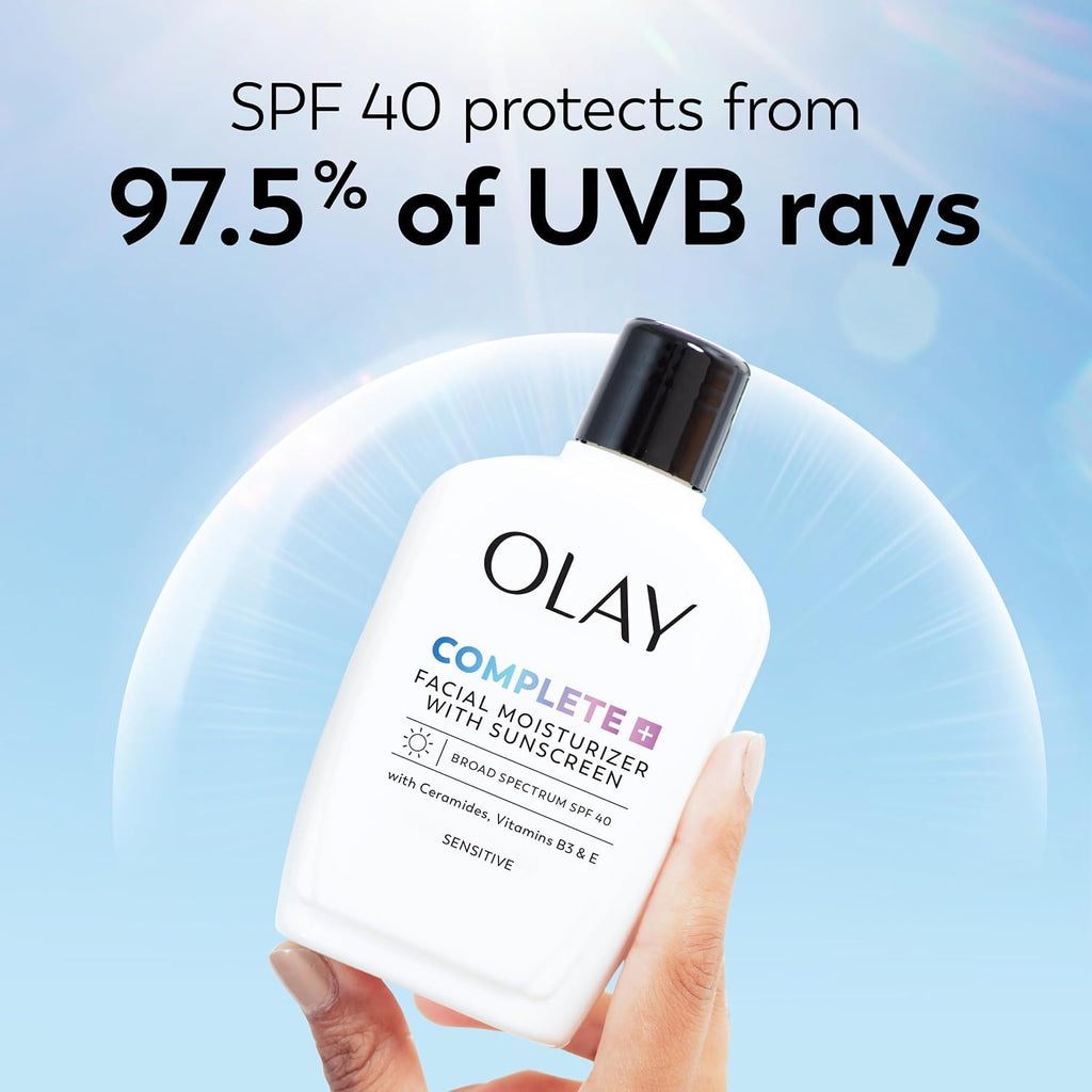 Olay Complete+ Fragrance-Free SPF 40 Face Moisturizer for Sensitive Skin
