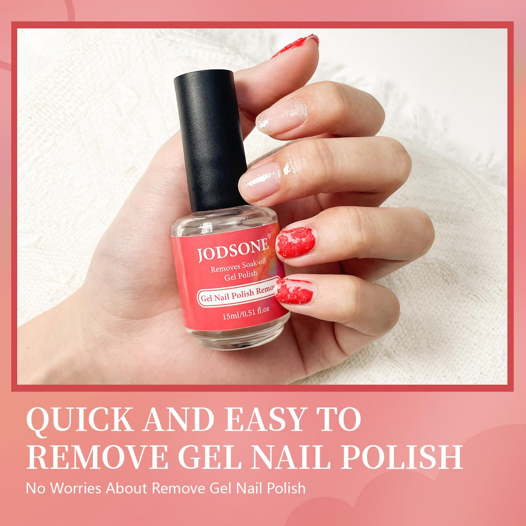 JODSONE Gel Nail Polish Remover - No Soak, Quick 3-5 Min Removal for Nails