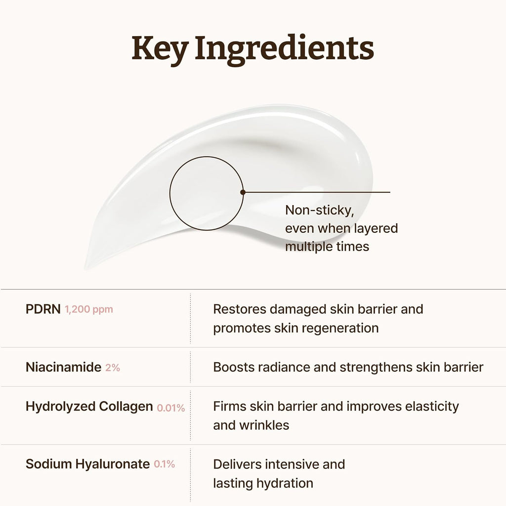 Dr.Reju-All PDRN Face Cream - 1200ppm Glass Skin Moisturizer for All Skin Types