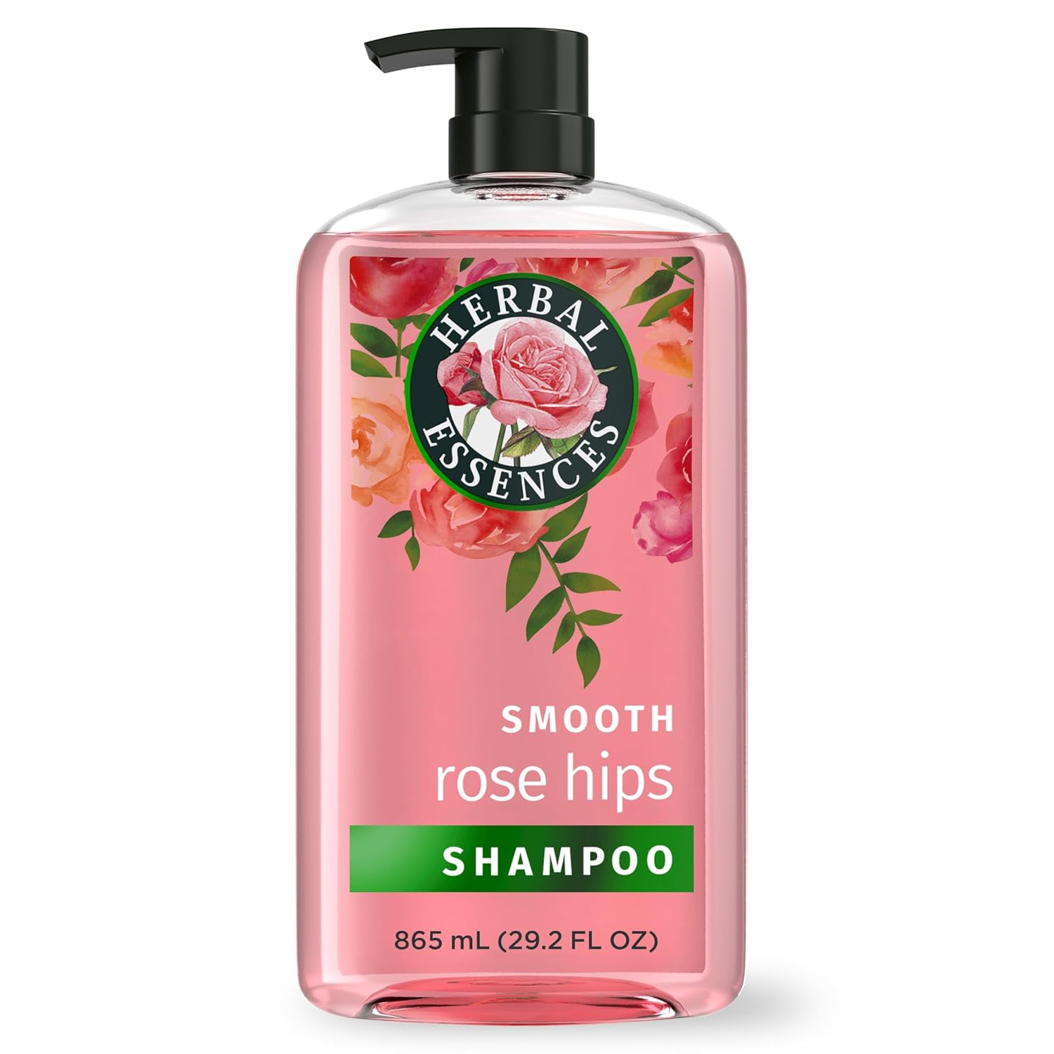 Herbal Essences Rose Hips Smooth Shampoo for Frizzy Hair - Shiny, Soft Hair with Vitamin E & Jojoba