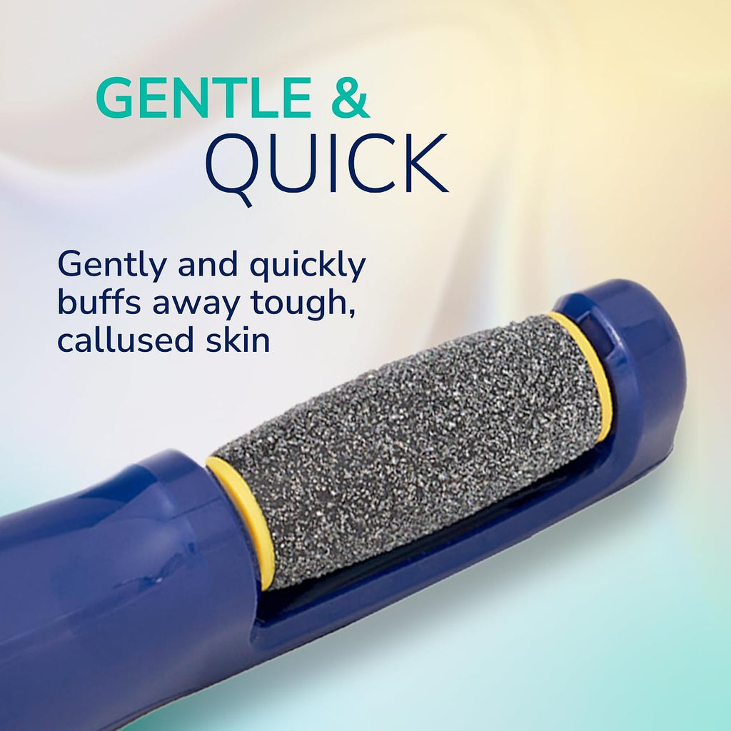 Dr. Scholl's Electric Foot File - Remove Tough Calluses Fast for Soft Smooth Skin