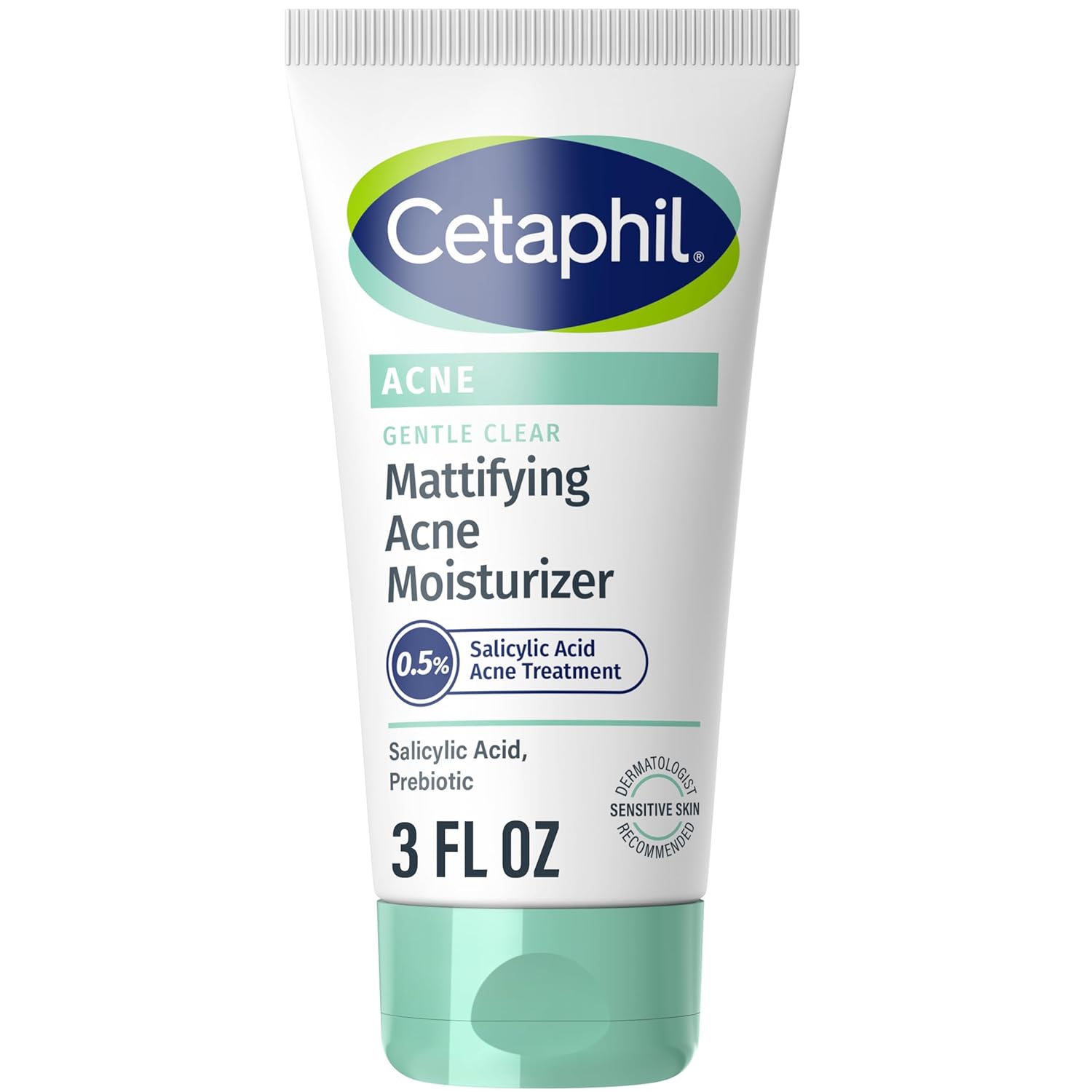 Cetaphil Gentle Acne Moisturizer with 0.5% Salicylic Acid for Sensitive Skin, 3oz