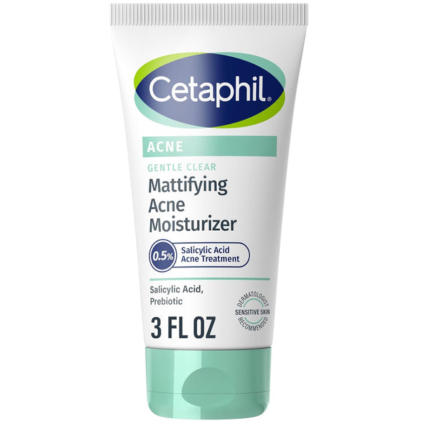 Cetaphil Gentle Acne Moisturizer with 0.5% Salicylic Acid for Sensitive Skin, 3oz