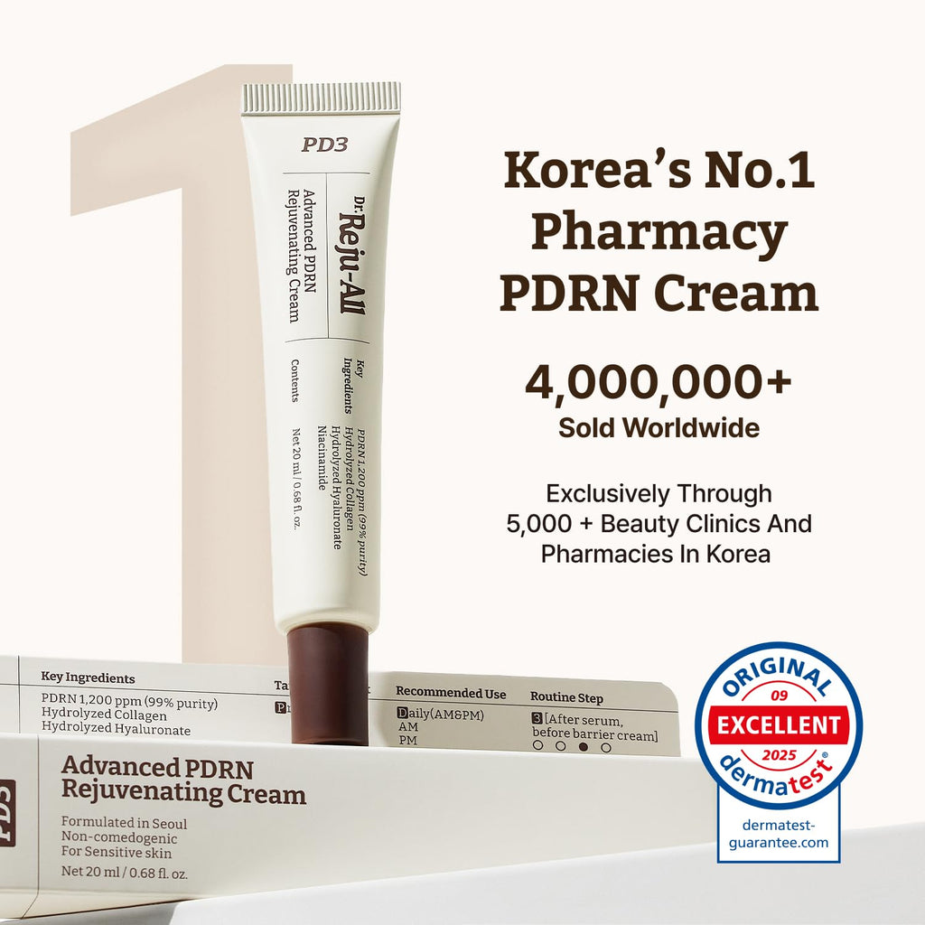 Dr.Reju-All PDRN Face Cream - 1200ppm Glass Skin Moisturizer for All Skin Types