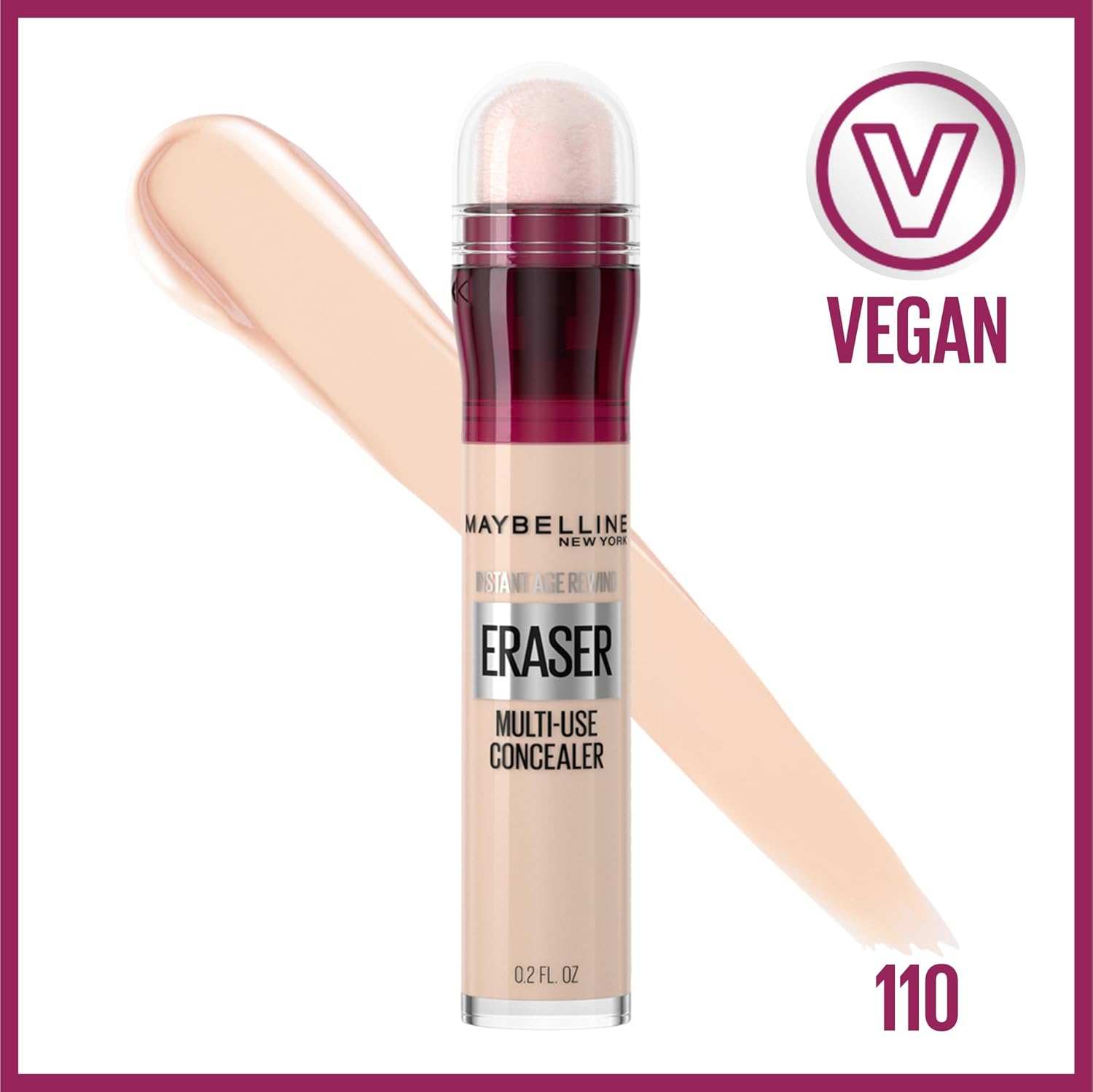 Maybelline Instant Age Rewind Concealer for Dark Circles & Anti-Aging - Full Coverage with SPF 33 in a Tube