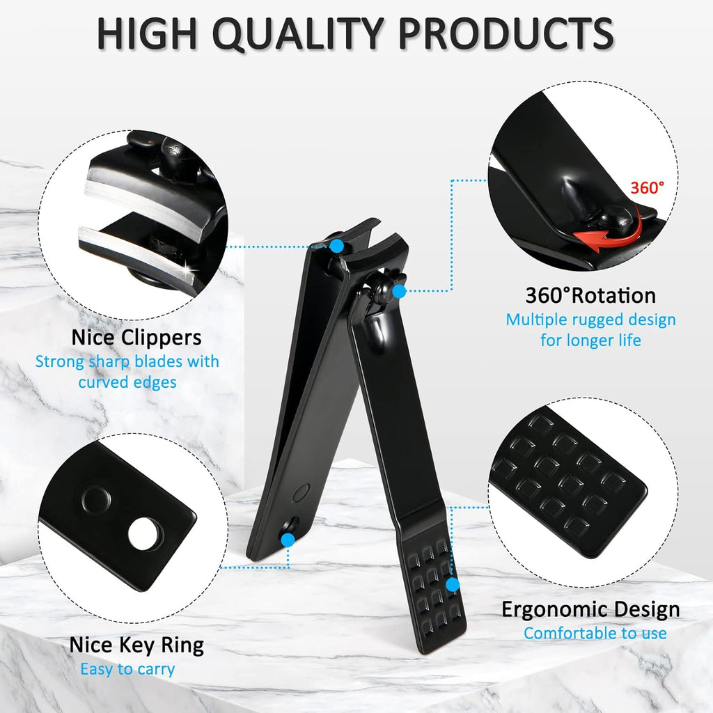 MINKINH Professional Manicure Set - 26-Piece Stainless Steel Kit for Men