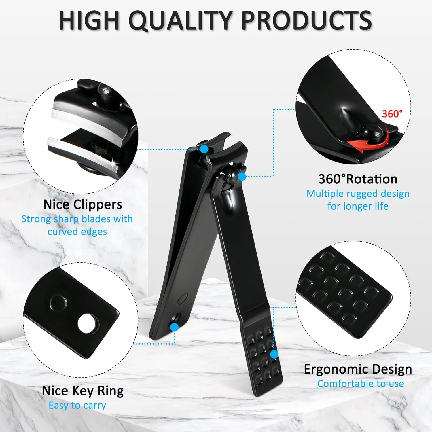 MINKINH Professional Manicure Set - 26-Piece Stainless Steel Kit for Men