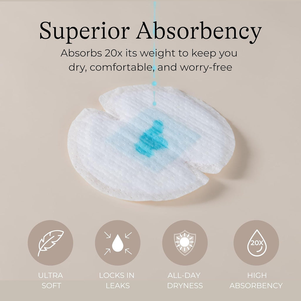 Lansinoh Stay Dry Disposable Nursing Pads - Soft & Absorbent Breastfeeding Pads, 100 Count