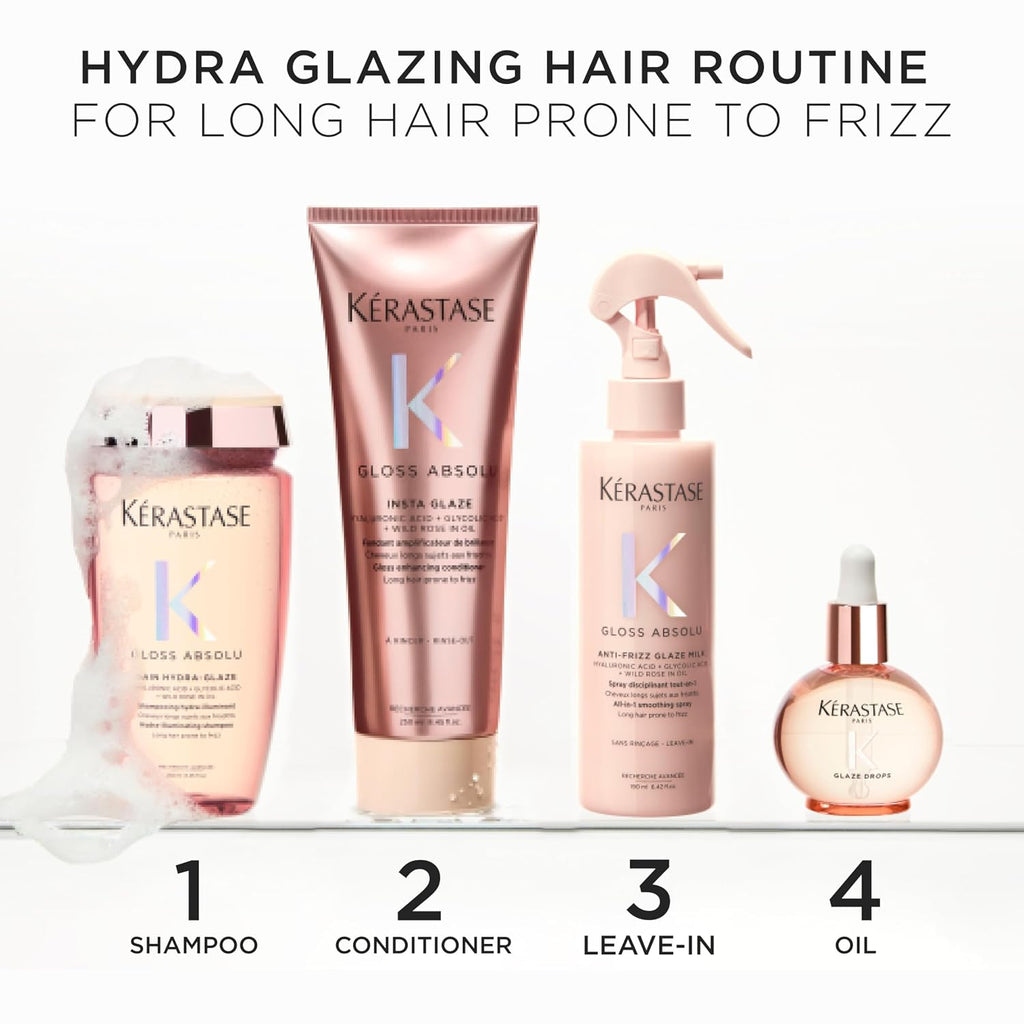 KÉRASTASE Gloss Absolu High-Shine Anti-Frizz Shampoo - Hydrates Cuticles for Ultimate Shine & Up to 4 Days Frizz-Free