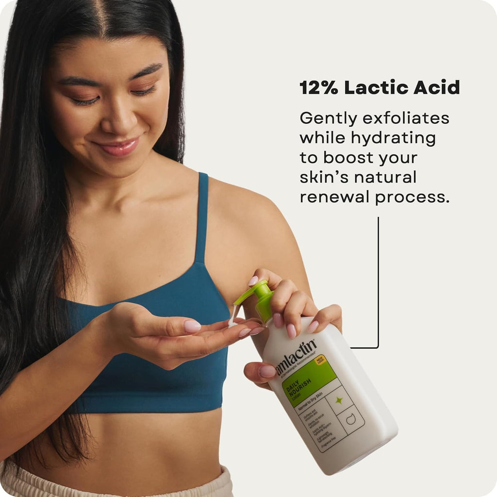 AmLactin Daily Nourish Lotion: 12% Lactic Acid Moisturizer for Dry Skin