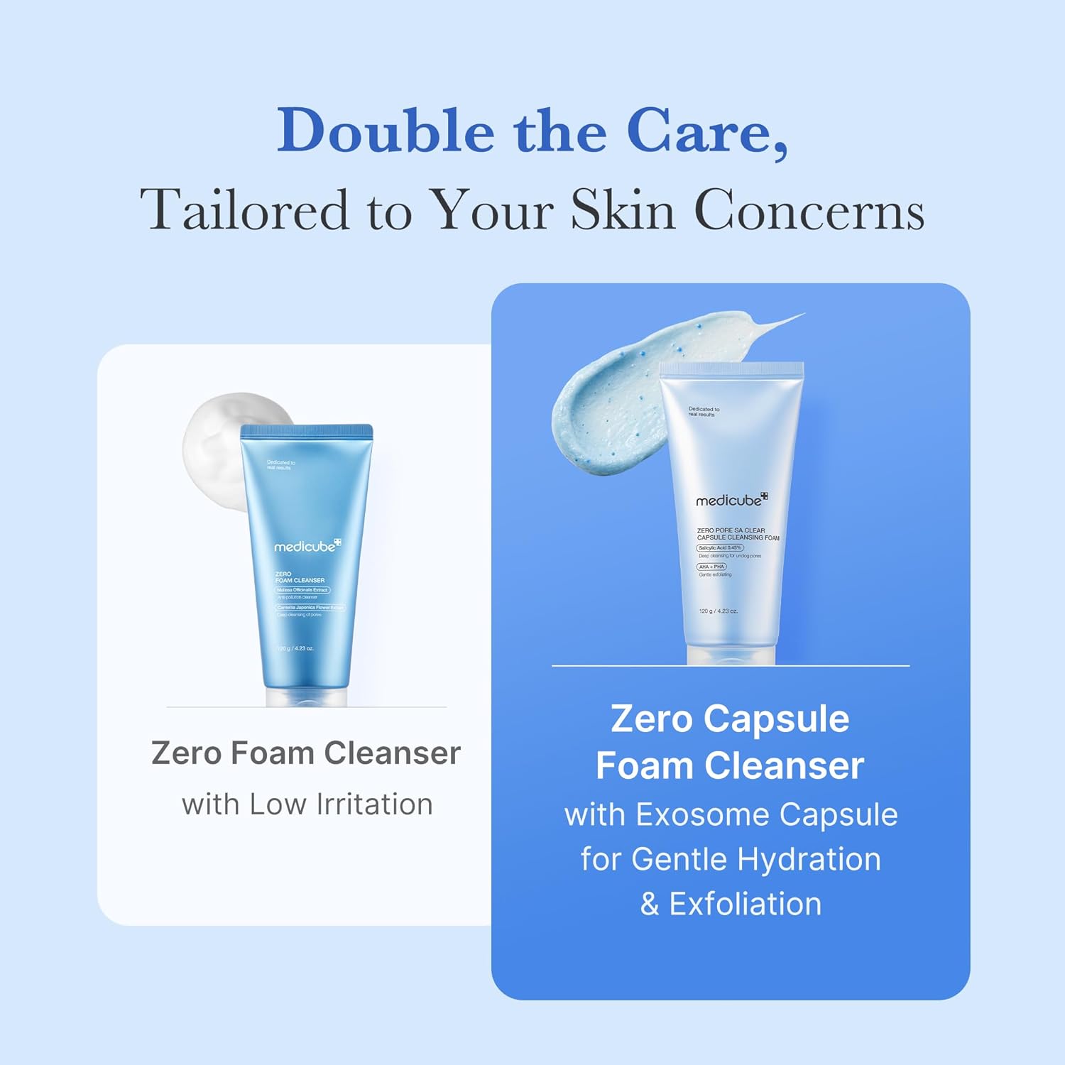 medicube Zero Pore Capsule Cleansing Foam - Daily Gentle Face Wash for Blackhead & Pore Care with AHA/BHA/PHA, 4.23 oz