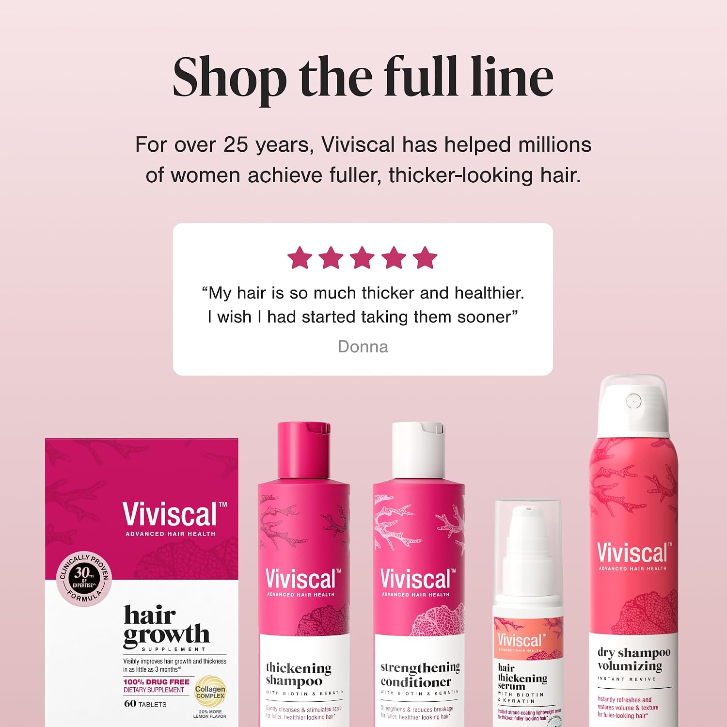 Viviscal Hair Growth Supplements for Women - Proprietary Collagen Complex, 60 Tablets