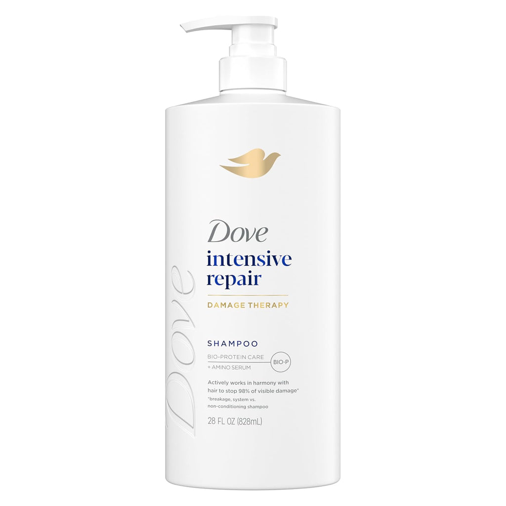 Dove Intensive Repair Shampoo for Damaged Hair with Bio-Protein & Amino Serum, 28 Fl Oz