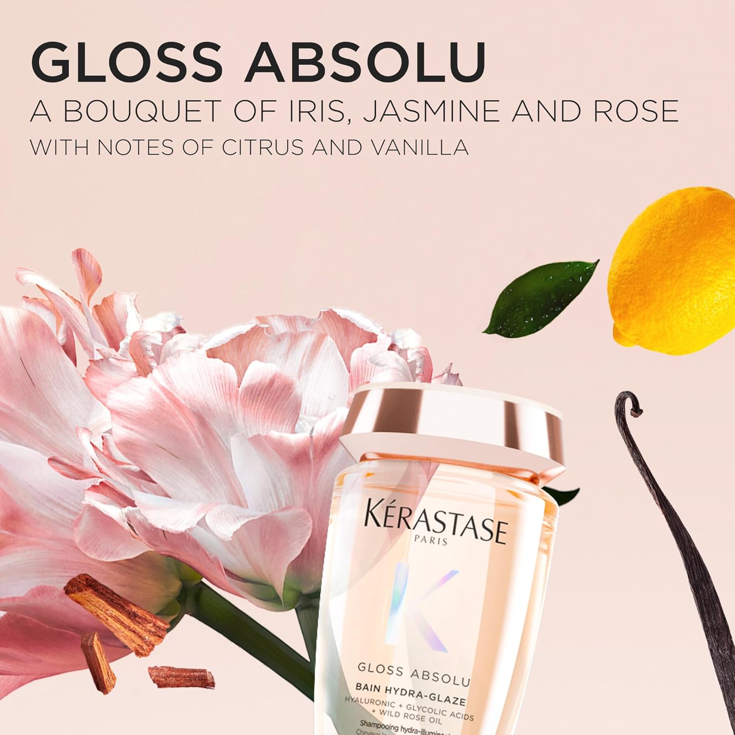 KÉRASTASE Gloss Absolu High-Shine Anti-Frizz Shampoo - Hydrates Cuticles for Ultimate Shine & Up to 4 Days Frizz-Free