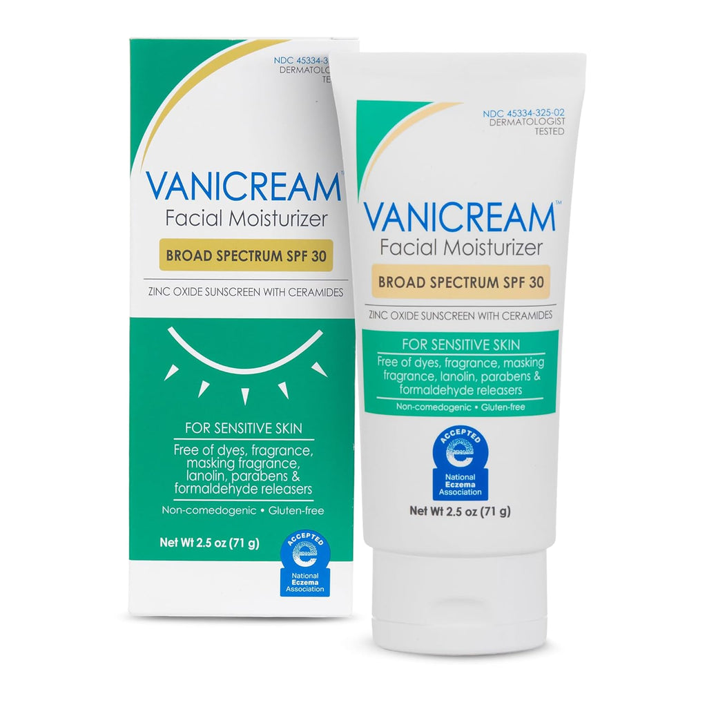 Vanicream Sensitive Skin Facial Moisturizer Broad Spectrum SPF 30 (2.5 fl oz)
