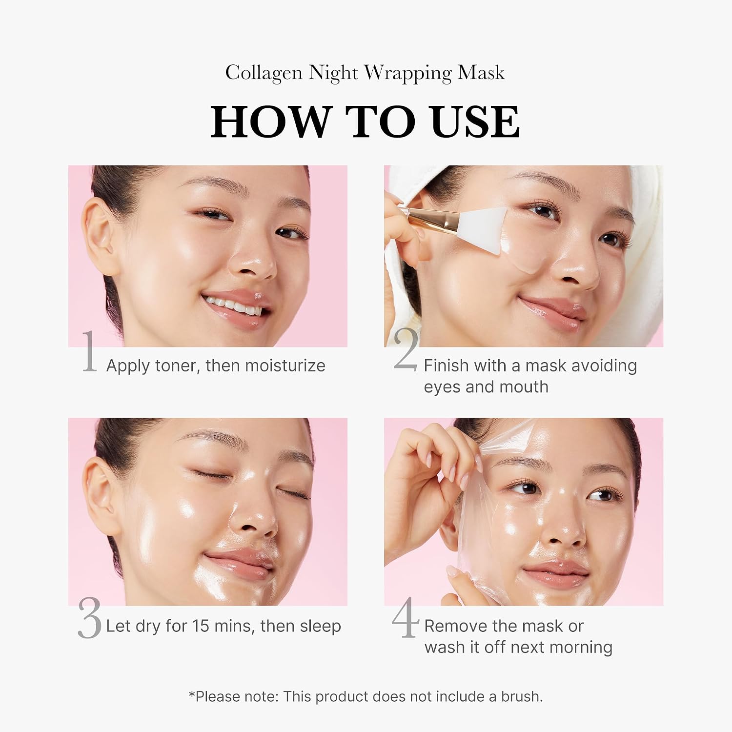 Medicube Collagen Overnight Peel-Off Mask for Elasticity & Hydration, 2.53 Fl Oz