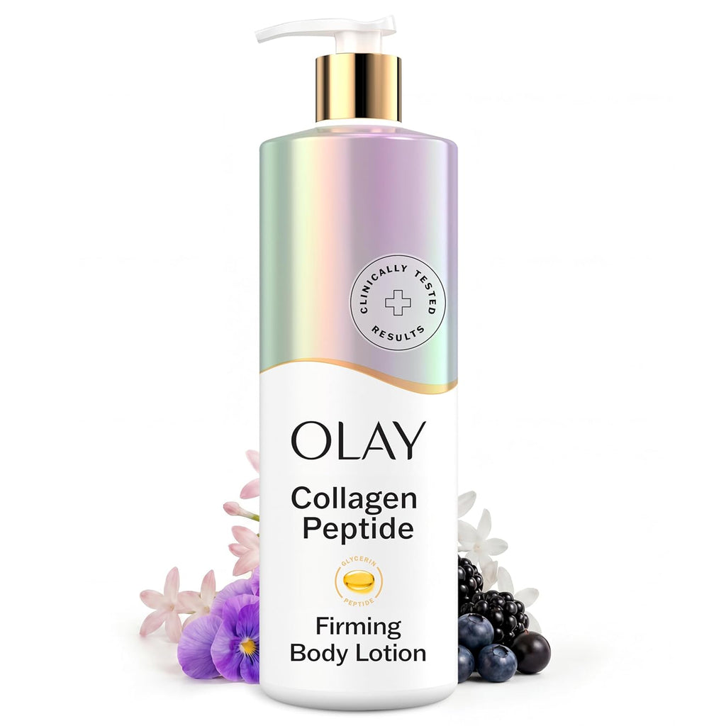 Firming Body Lotion for Women by Olay - Collagen Peptide Serum, 24hr Moisture & Fast Absorbing Formula, 17 fl oz