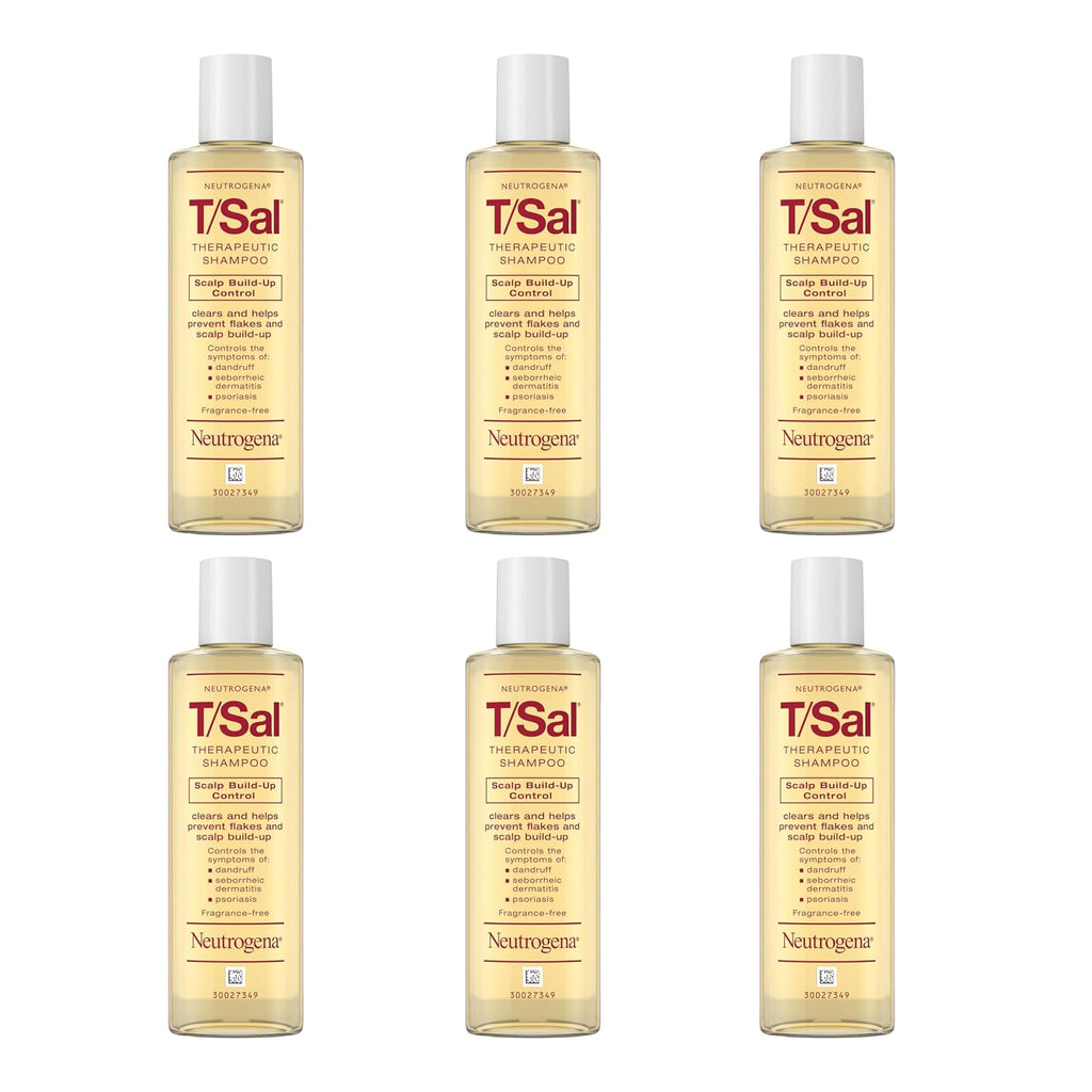 Neutrogena T/Sal Therapeutic Dandruff Shampoo - 3% Salicylic Acid for Psoriasis & Seborrheic Dermatitis, Fragrance Free, 4.5 fl oz