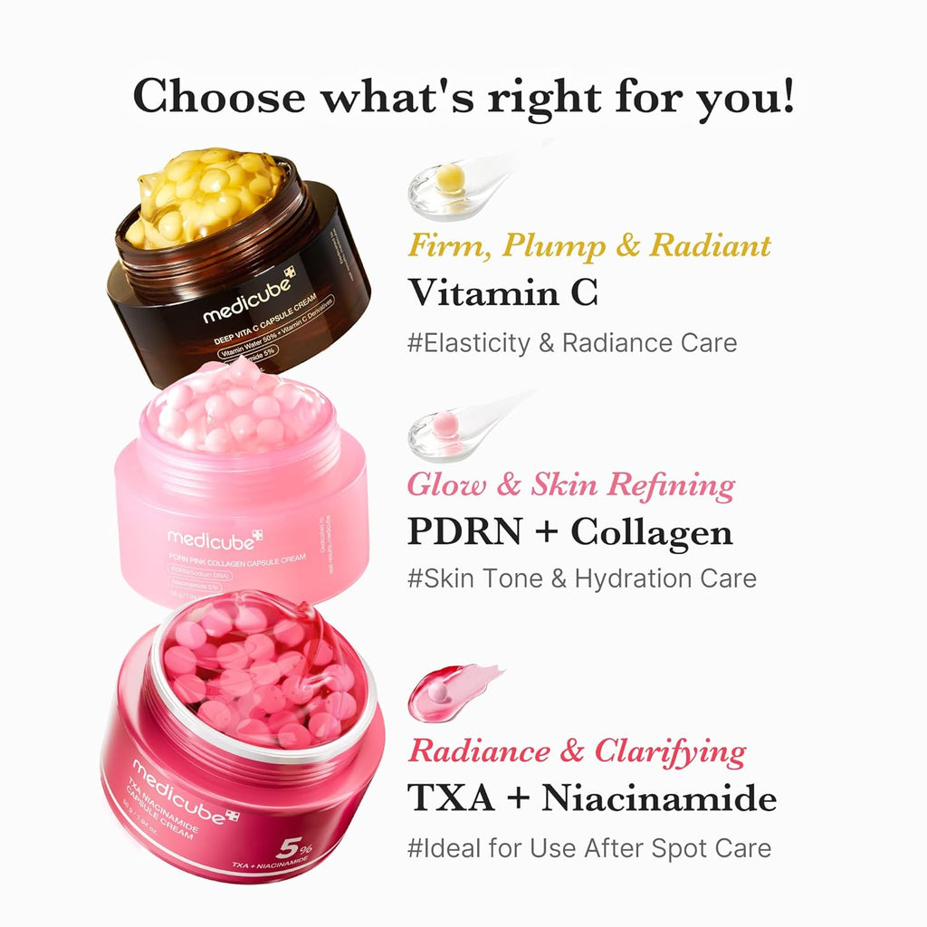 Medicube Deep Vitamin C Liposome Face Cream for Radiance & Firm Skin | Hydrating Gel Texture, 1.94 oz