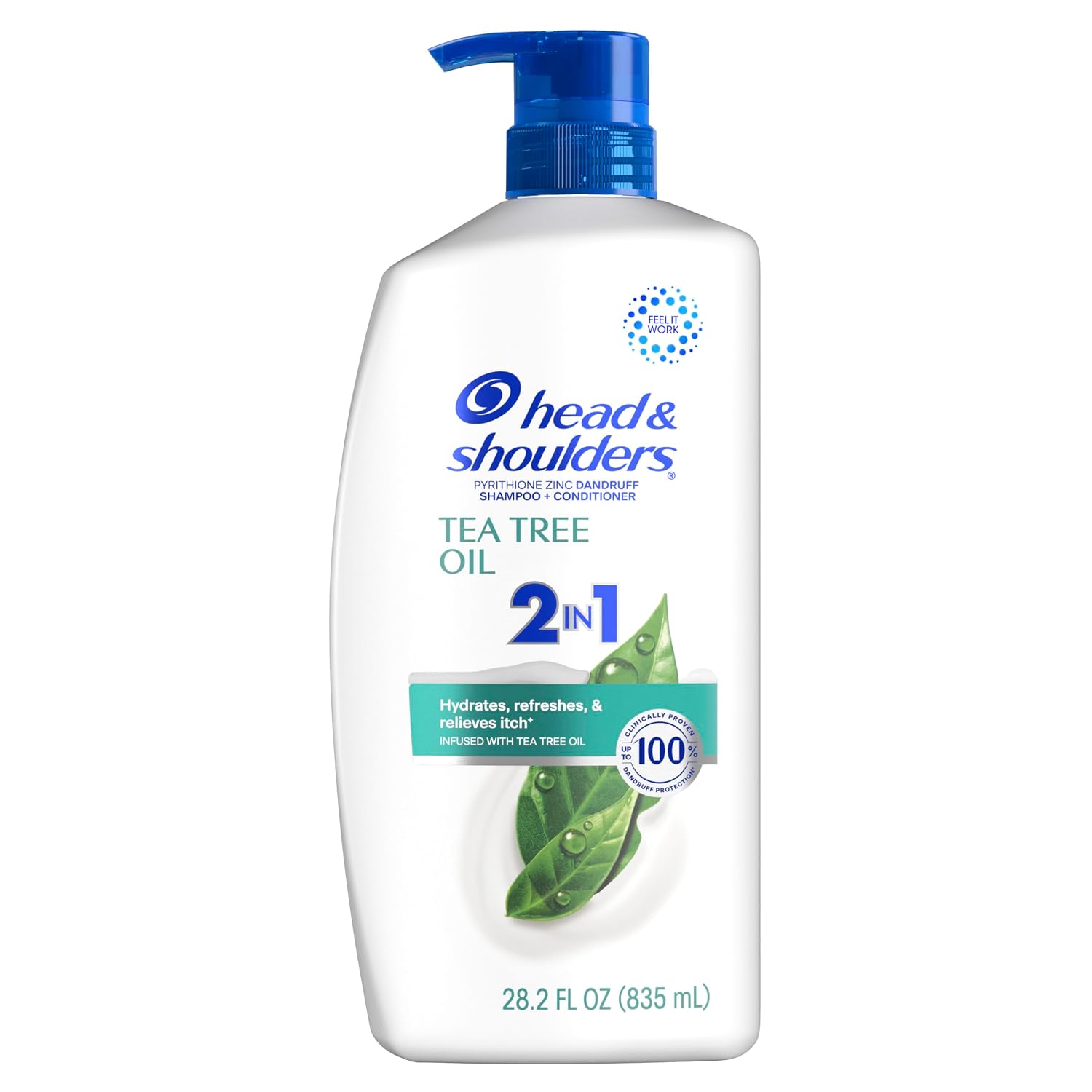 Head & Shoulders Anti-Dandruff Shampoo + Conditioner with Tea Tree Oil & 1% Pyrithione Zinc for Dandruff Relief