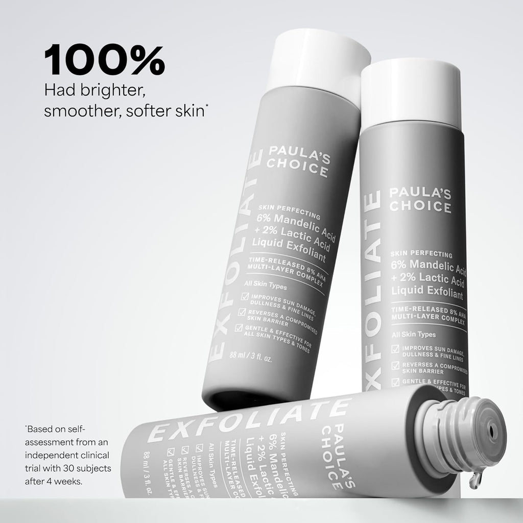 Paula's Choice 6% Mandelic + 2% Lactic Acid Daily Exfoliant for Sensitive Skin, 3 fl oz