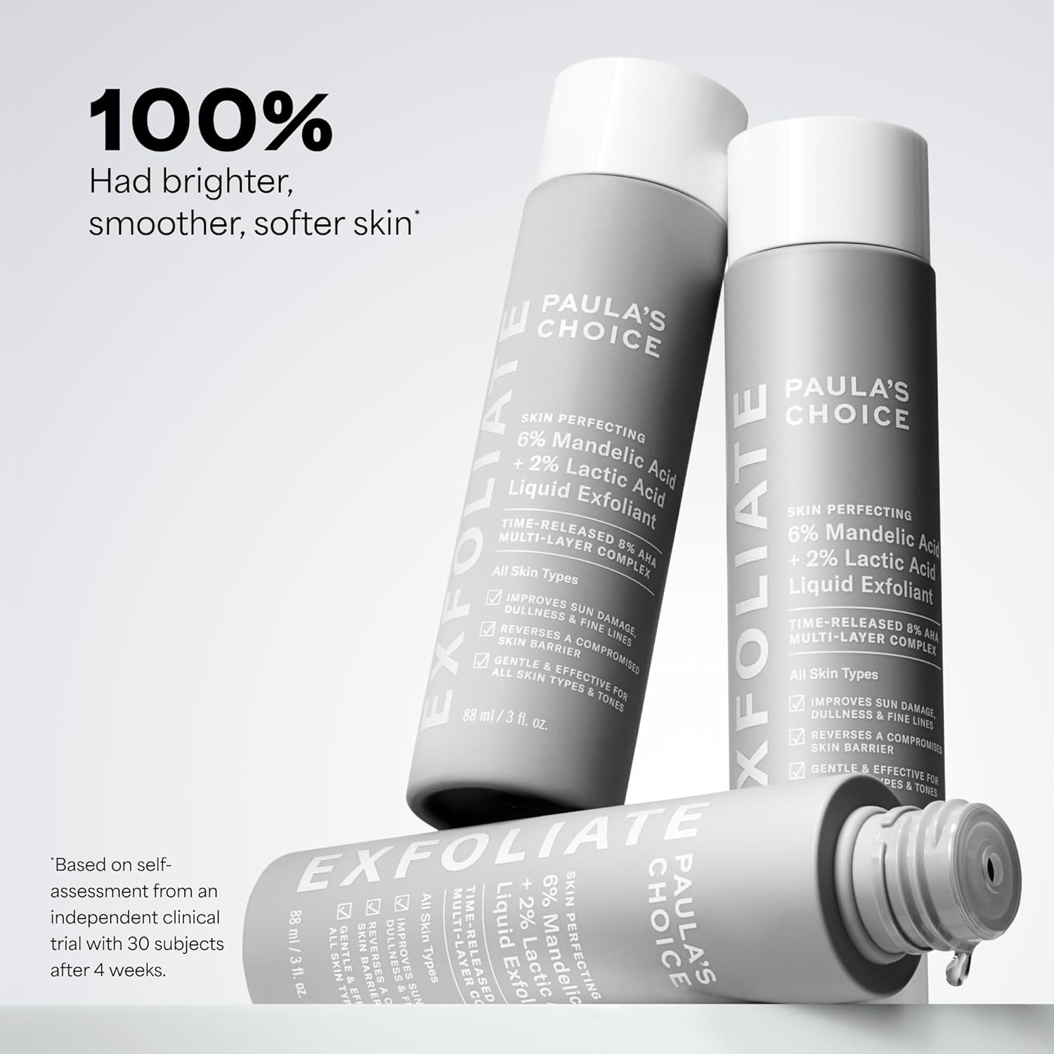 Paula's Choice 6% Mandelic + 2% Lactic Acid Daily Exfoliant for Sensitive Skin, 3 fl oz