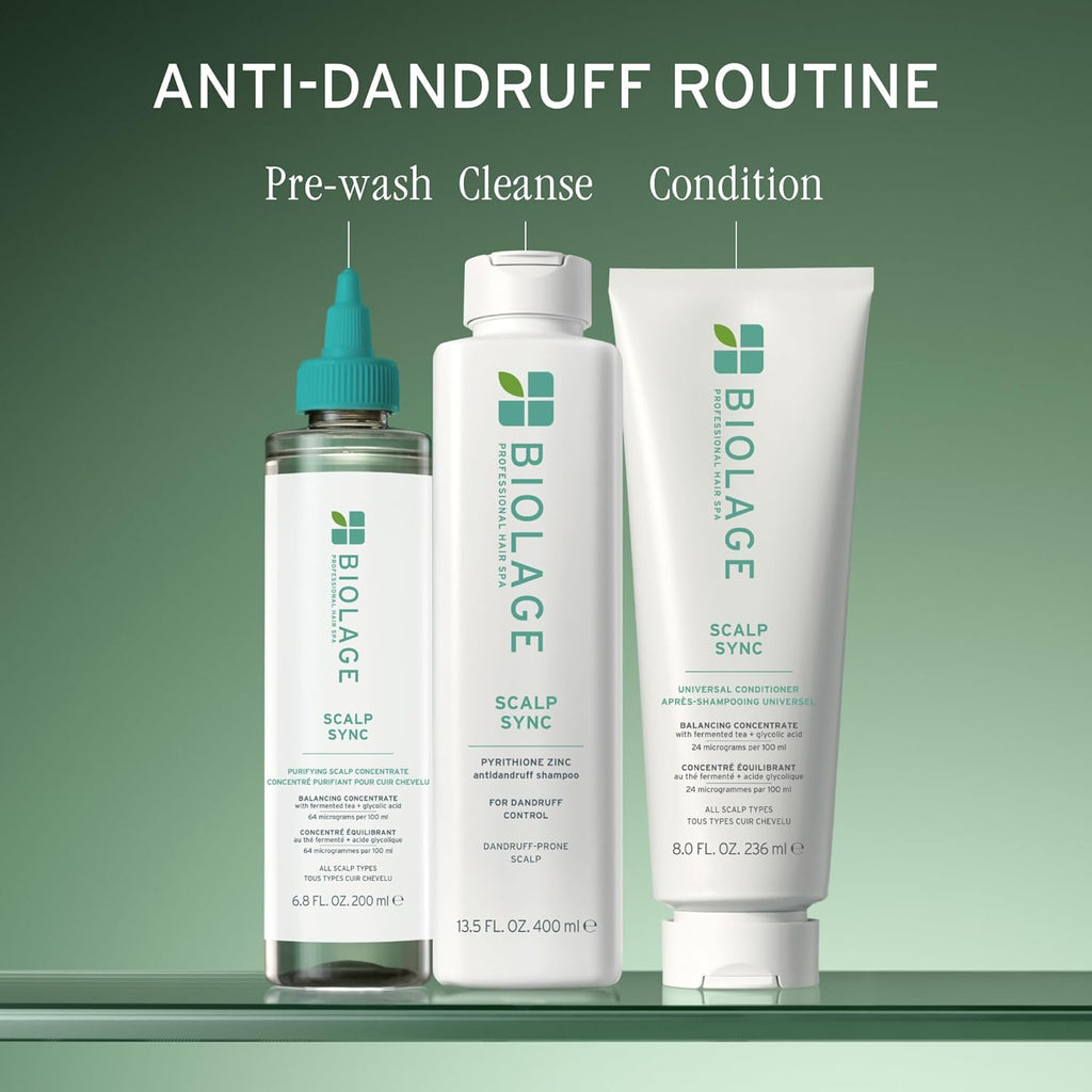 Biolage Scalp Sync Anti-Dandruff Shampoo - Targets Itchy Scalp with Zinc Pyrithione, 13.5 fl oz
