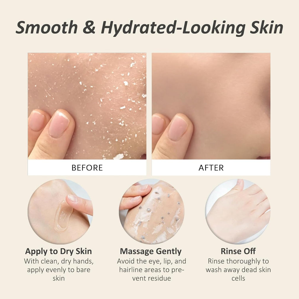 CORACODE Triple Enzyme Green Tea Facial Exfoliant Gel - Gentle Peel for Smoother Skin (100ml)