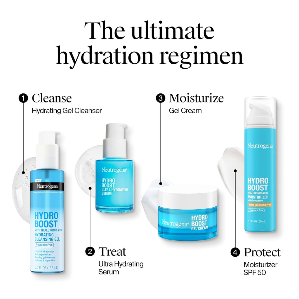 Neutrogena Hydro Boost Hydrating Gel Cream + Cleanser for Sensitive Skin - 1.7 fl oz Moisturizer & 0.5 fl oz Cleanser