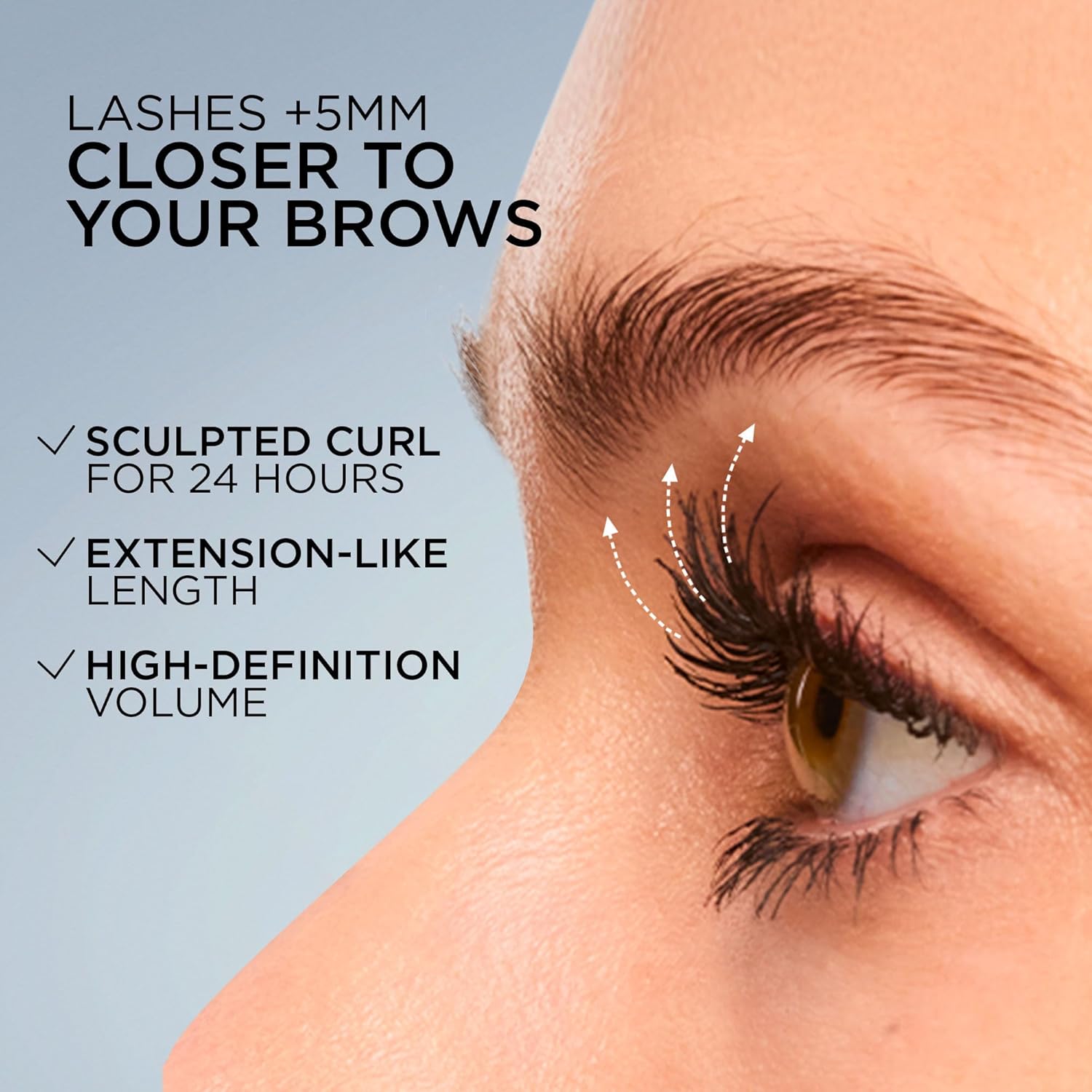 L'Oreal Paris Extensionist Mascara - Lengthening & Curling for Lash Extensions Look, Washable Blackest Black