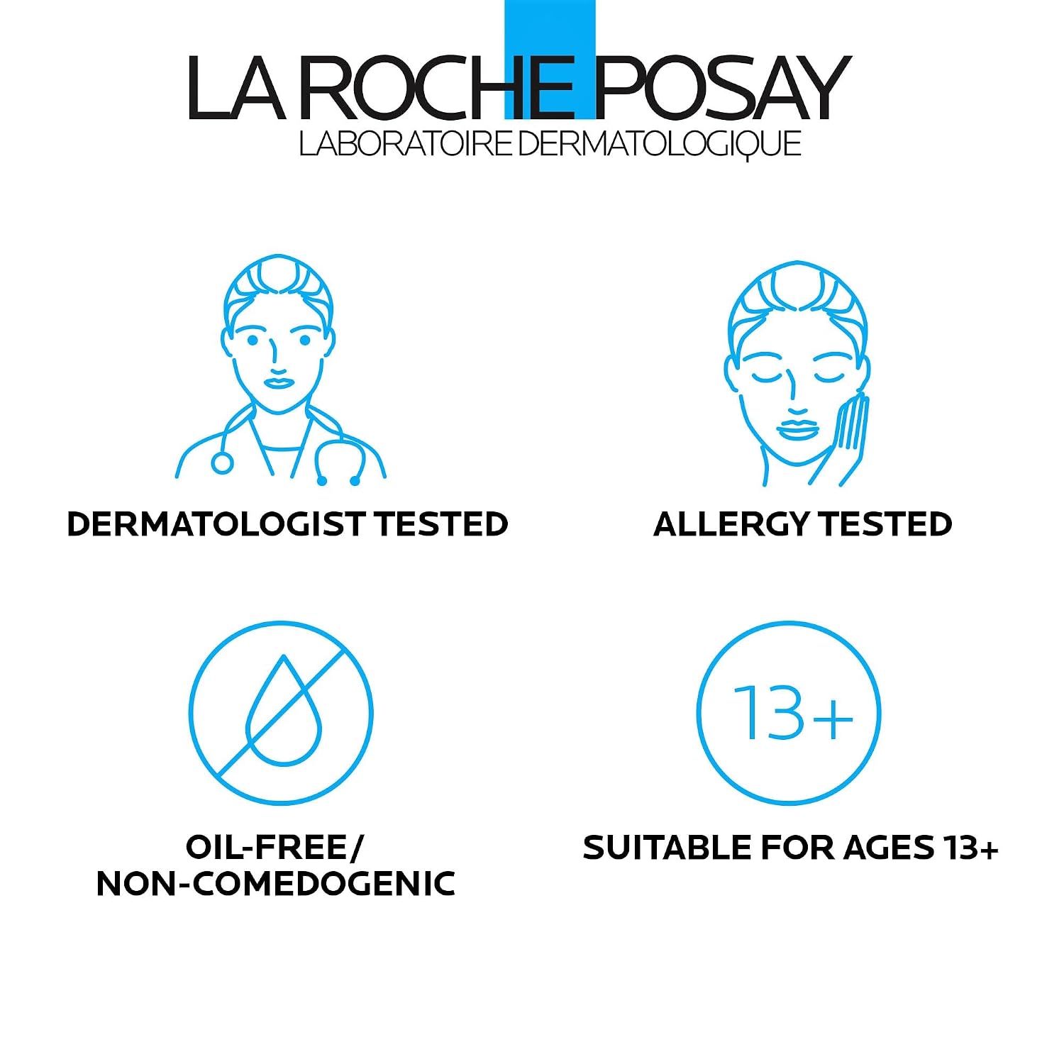 La Roche-Posay Toleriane Double Repair Matte Moisturizer for Oily Skin - Oil-Free Niacinamide & Ceramide Formula
