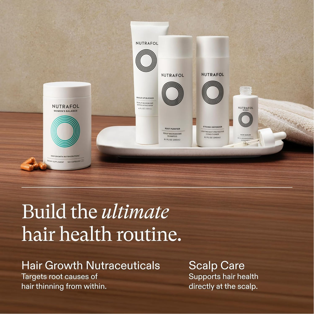 Nutrafol Women's Balance Hair Growth Supplements for Thinning Hair in 45+ Women-4-Capsule Daily Dose