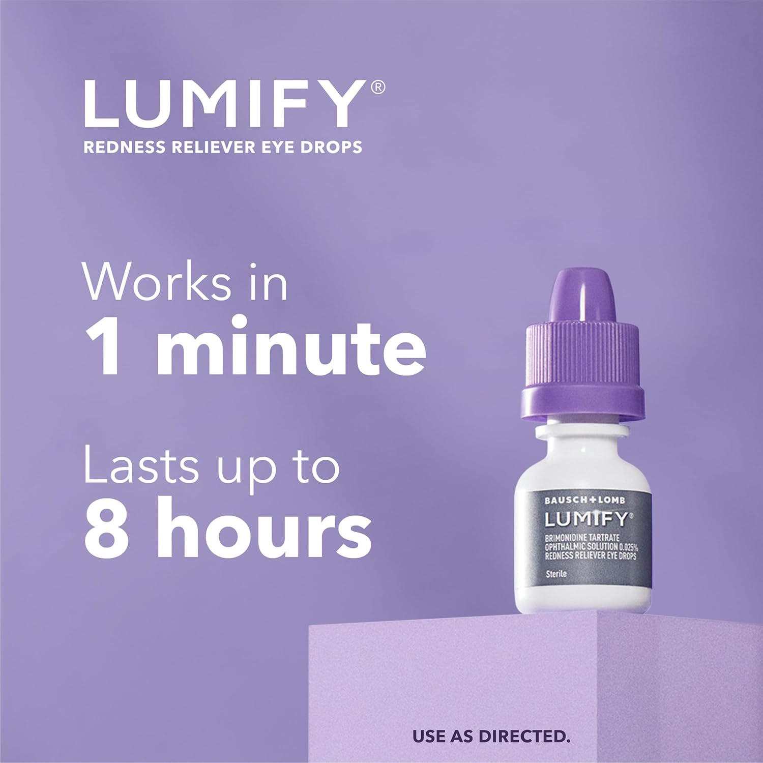 LUMIFY Redness Relief Eye Drops - Works in 60 Seconds & Lasts Up to 8 Hours