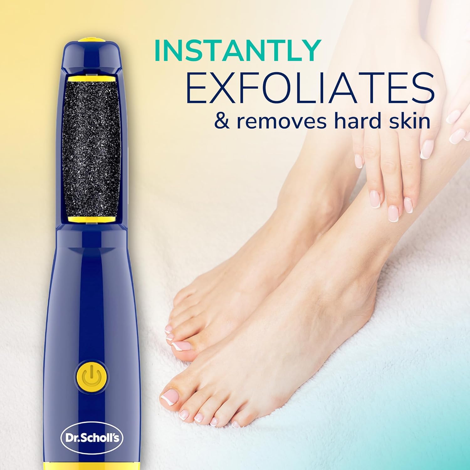 Dr. Scholl's Electric Foot File - Remove Tough Calluses Fast for Soft Smooth Skin