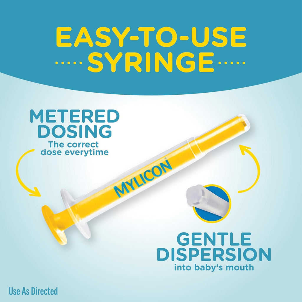 Mylicon Infant Gas Relief Drops - Dye-Free Formula, 1 fl oz