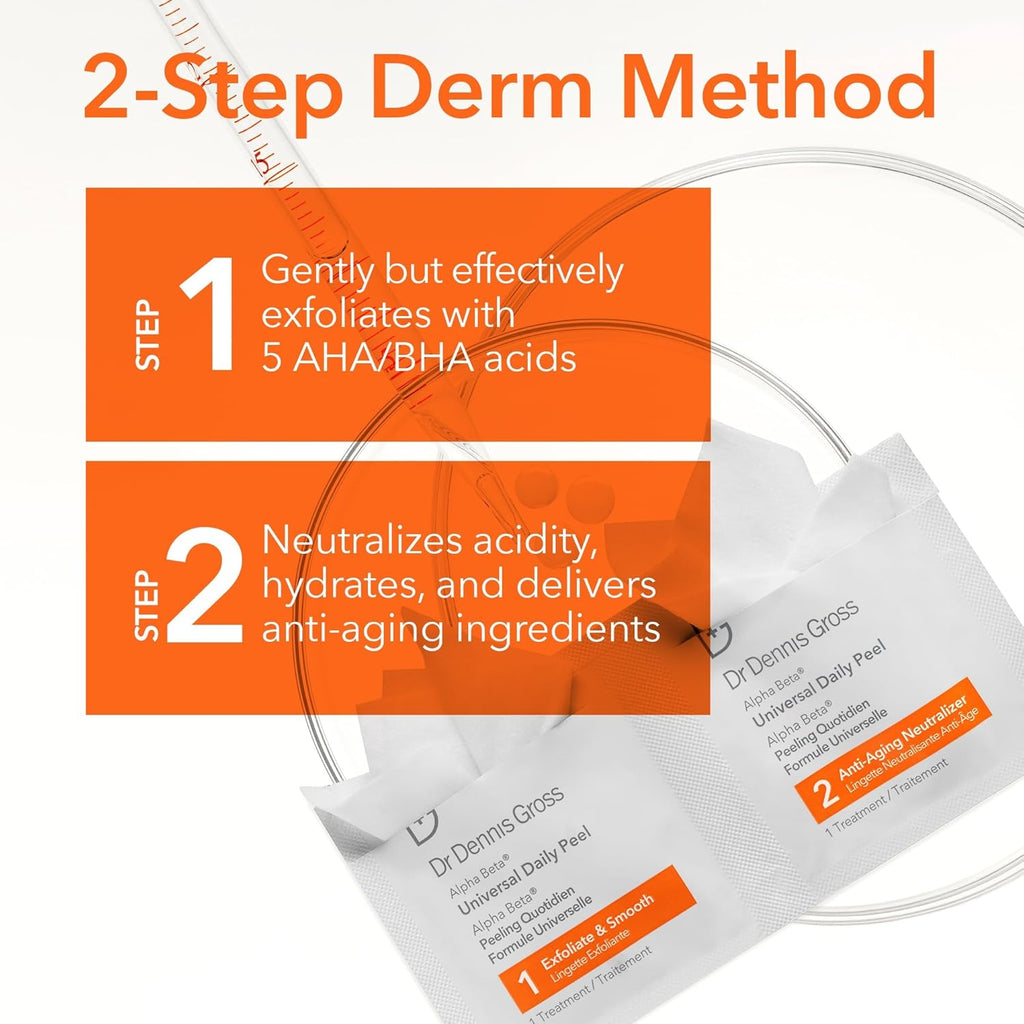 Dr Dennis Gross Alpha Beta Universal Daily Peel: For Uneven Tone & Fine Lines, 5 Treatments