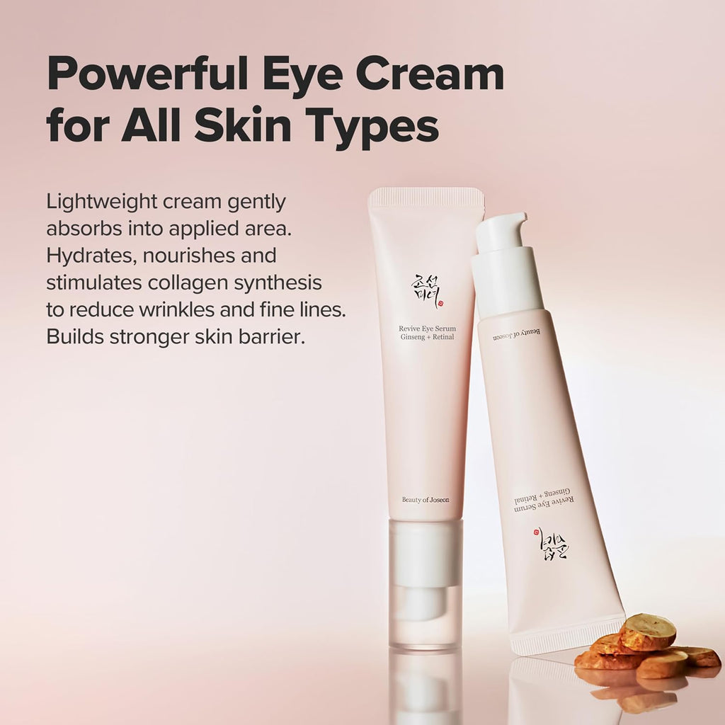 Beauty of Joseon Revive Eye Serum - Ginseng & Retinol for Puffy Bags & Wrinkles, 30ml