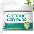 Jtopyrt 20% Glycolic Acid Pads - Dual-Sided Exfoliating Face Peels for Acne & Fine Lines, 60 Count
