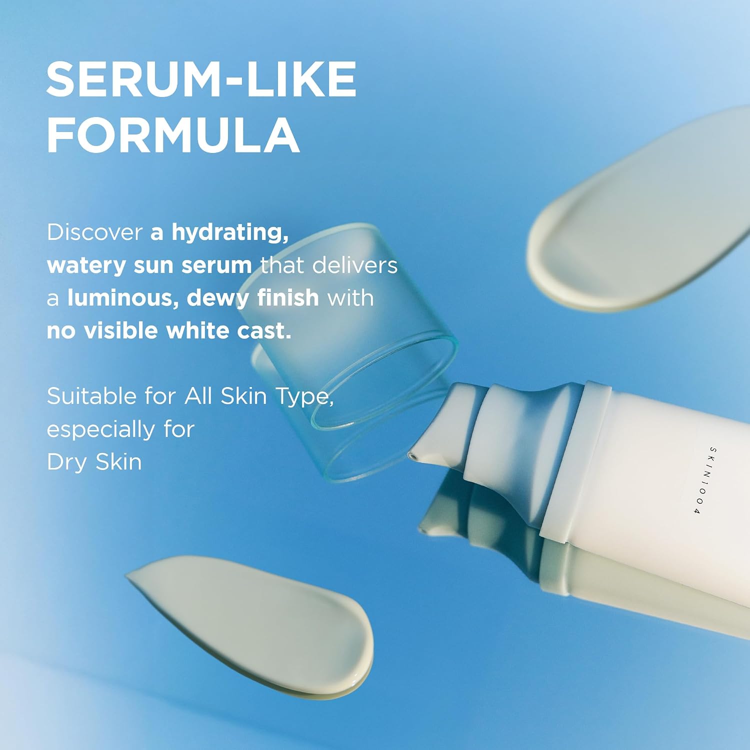 SKIN1004 Centella Hyalu-Cica Sun Serum SPF 50 - Lightweight Daily Facial Sunscreen for All Skin Types
