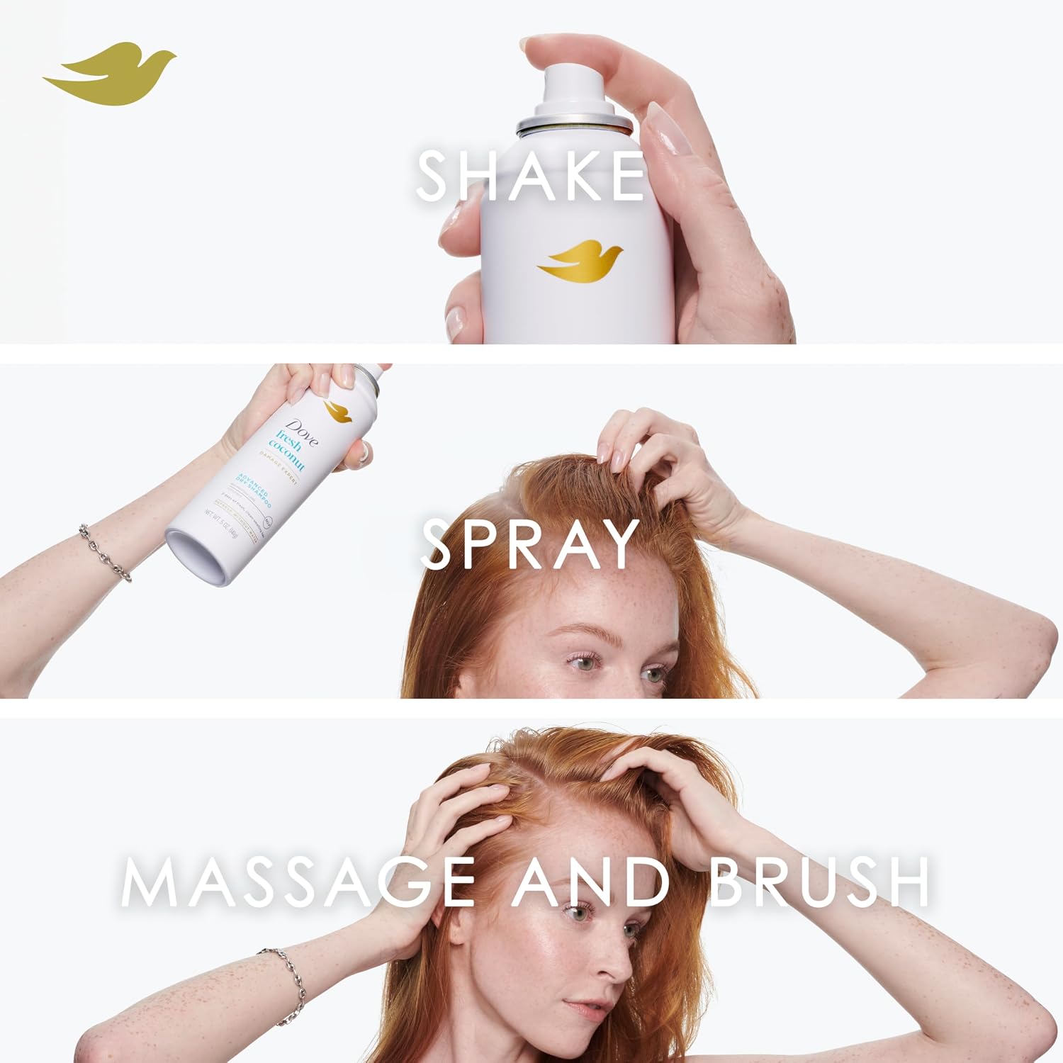 Dove Dry Shampoo Spray for Oily Hair - Refreshes & Adds Volume Between Washes (2-Pack)