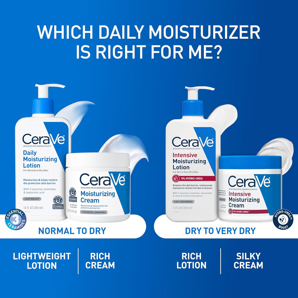 CeraVe Daily Moisturizing Lotion for Dry Skin - Hydrating Body & Face Cream with Ceramides, Fragrance Free, 19 Ounce