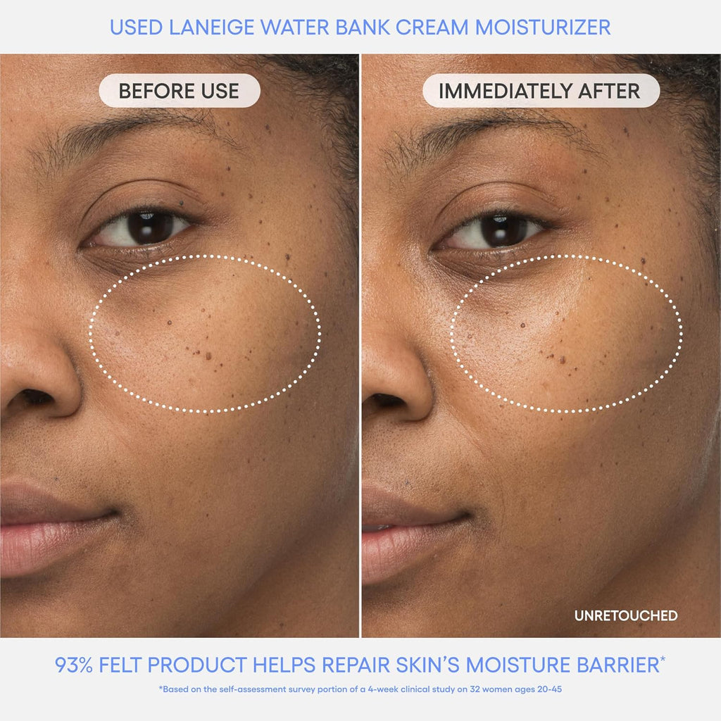 Laneige Water Bank Blue Hyaluronic Cream - Hydrating Face Moisturizer for All Skin Types