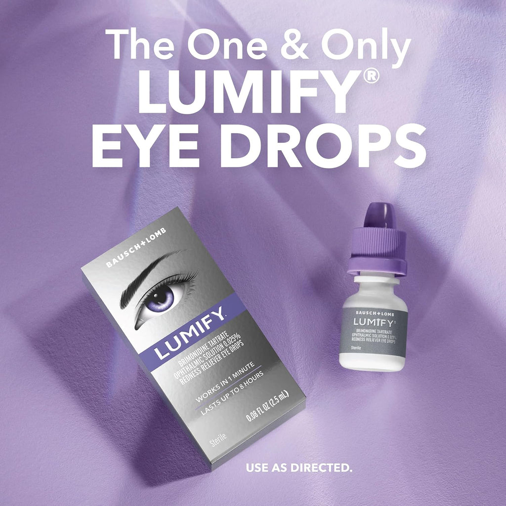 LUMIFY Redness Relief Eye Drops - Works in 60 Seconds & Lasts Up to 8 Hours