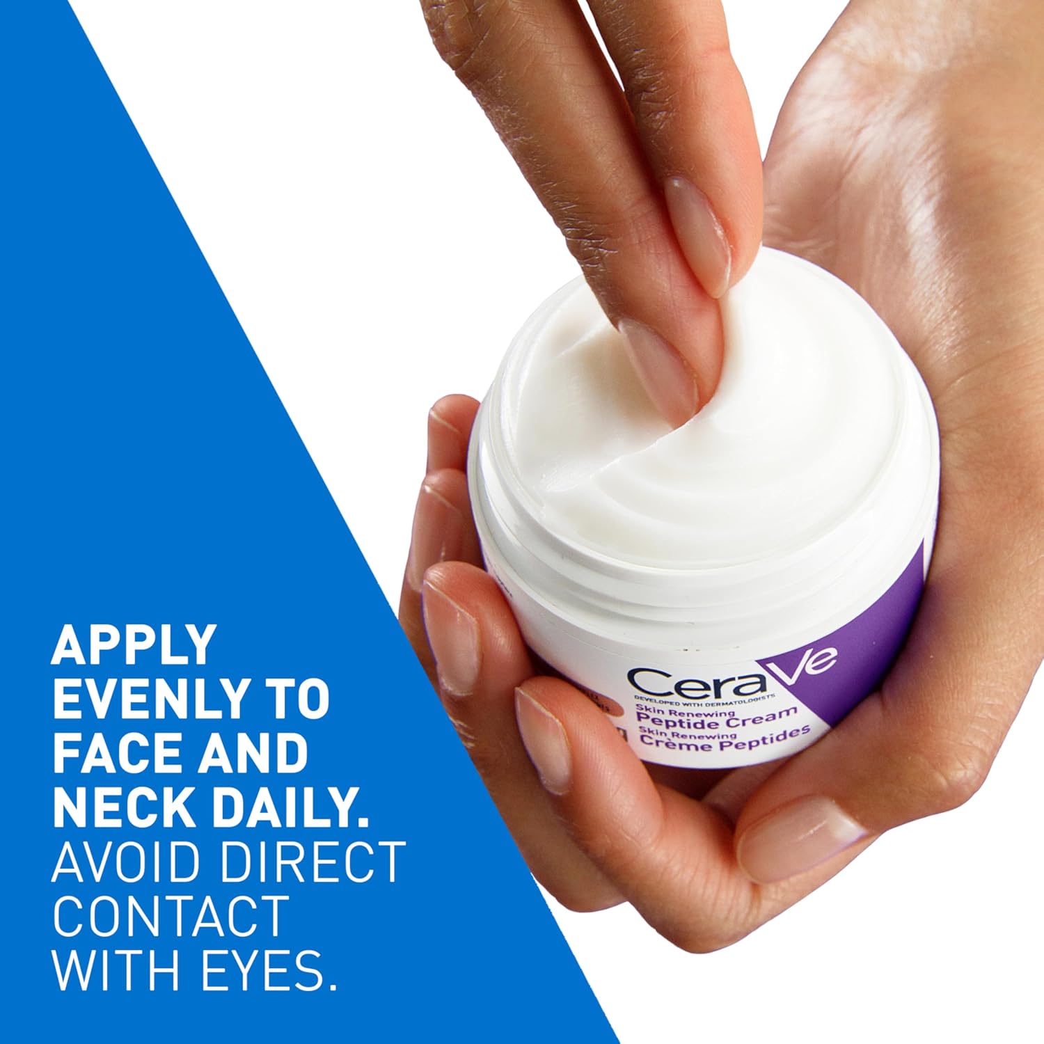 CeraVe Skin Renewing Night Cream - Niacinamide & Peptide Complex for Hydrating Dry Skin, 1.7 oz