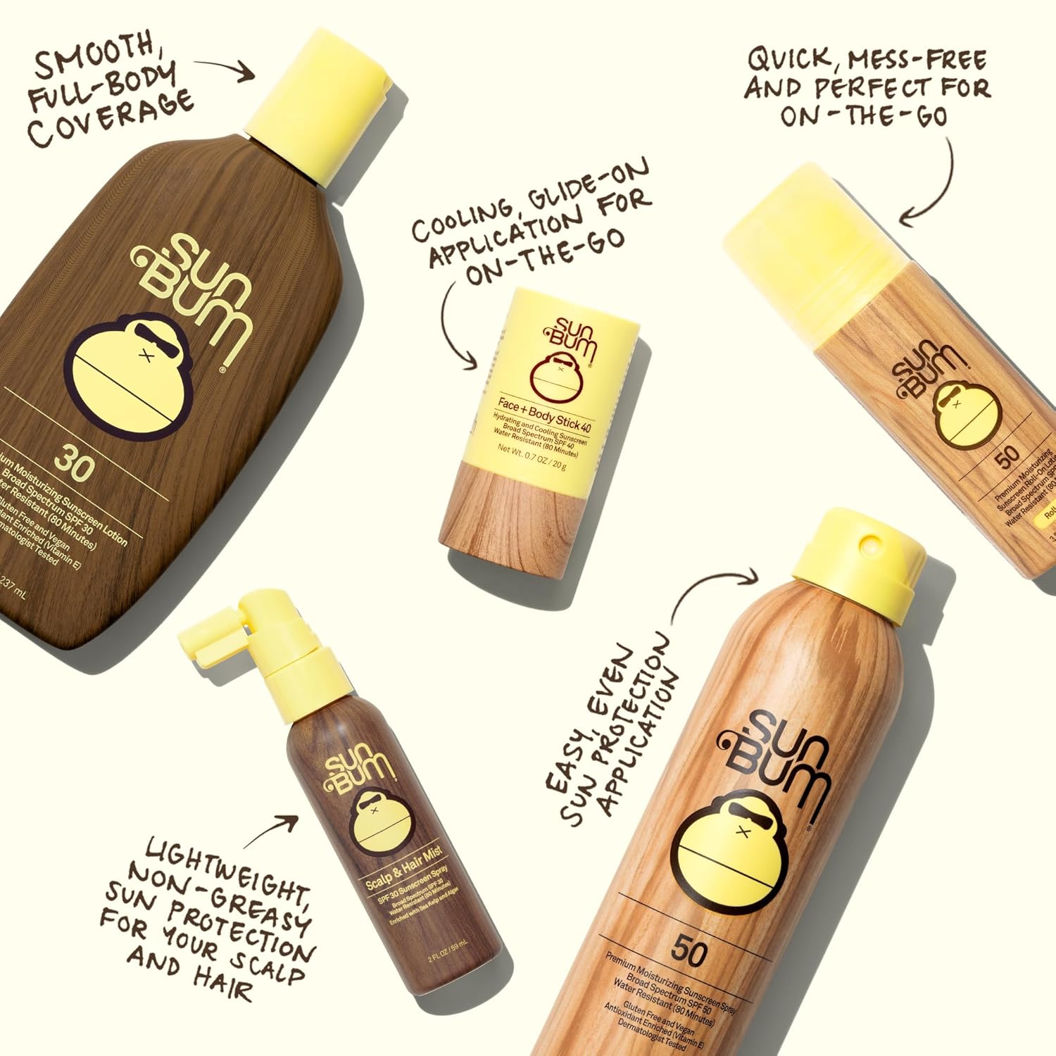 Sun Bum Original SPF 50 Sunscreen Spray - Broad Spectrum Moisturizing with Vitamin E (6 oz)