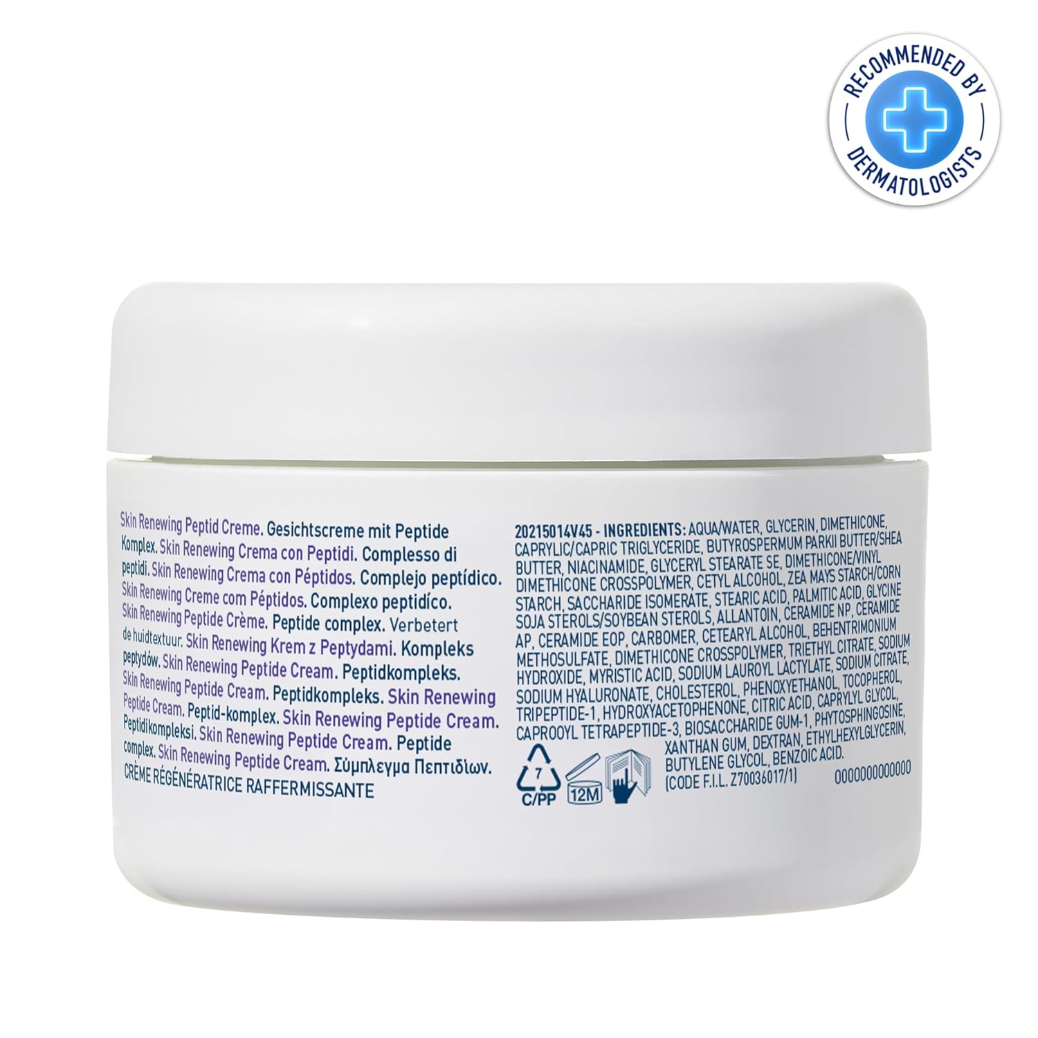 CeraVe Skin Renewing Night Cream - Niacinamide & Peptide Complex for Hydrating Dry Skin, 1.7 oz