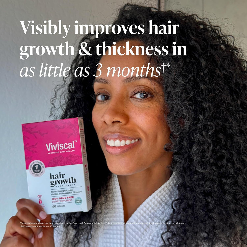 Viviscal Hair Growth Supplements for Women - Proprietary Collagen Complex, 60 Tablets