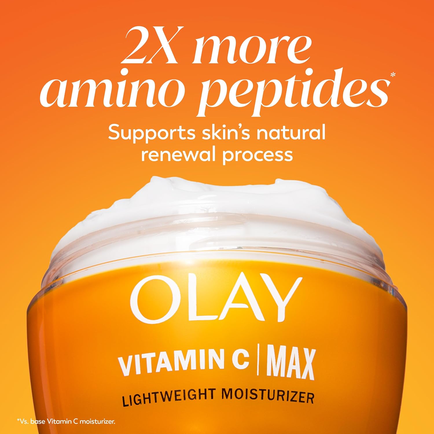 Olay Vitamin C MAX Brightening Face Moisturizer for Women - Hydrating Cream to Even Tone & Reduce Dark Spots, 1.7 Oz