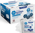 MED PRIDE Alcohol Prep Pads - 70% Isopropyl, Individually Wrapped (200 Count)