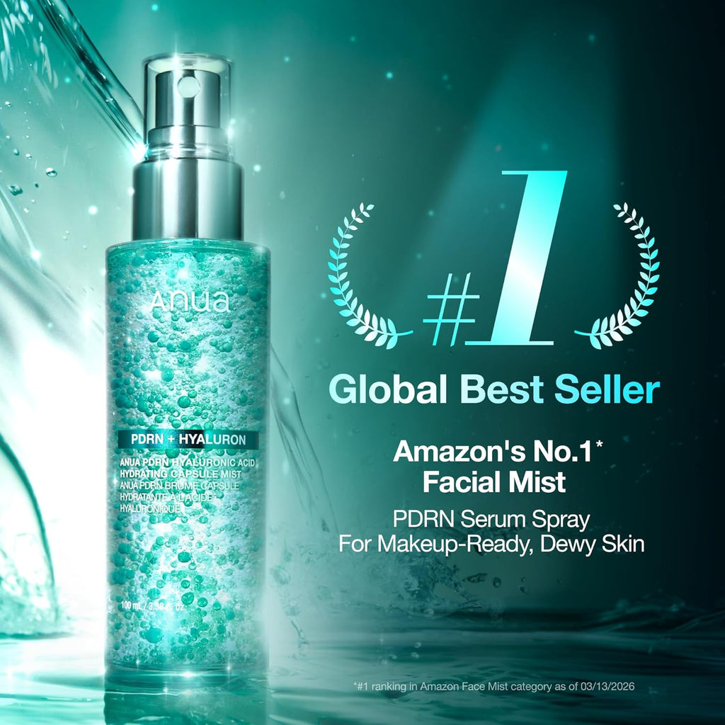 ANUA PDRN Collagen Glow Facial Serum Spray: Hydrating Face Mist with 2000ppm PDRN for Dewy Skin